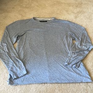 rag & bone Mens Large Light Sky Blue Long Sleeve T-Shirt